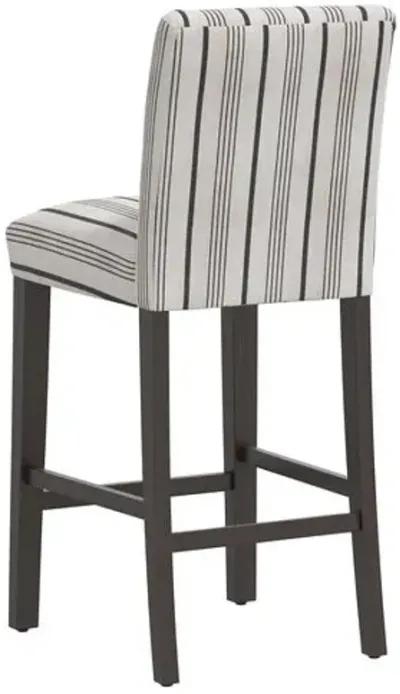 Shannon Barstool - Alcot Coal - Black