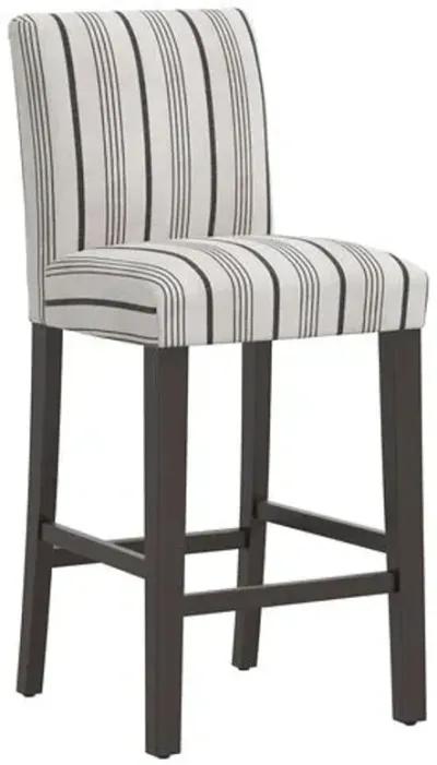 Shannon Barstool - Alcot Coal - Black