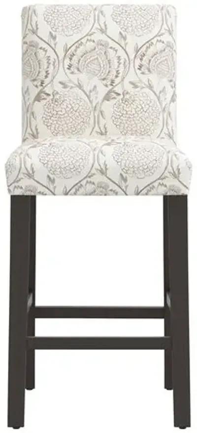 Shannon Barstool - Ranjit Floral - Brown