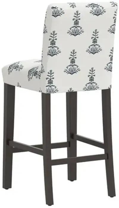 Shannon Barstool - Kiko Block Slate - Green