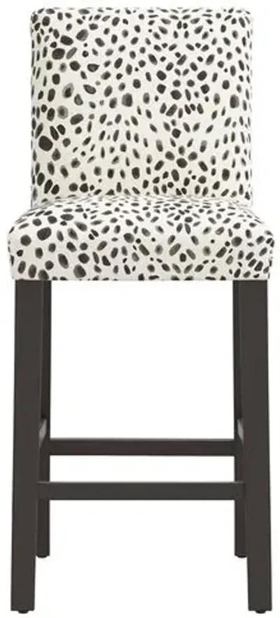 Shannon Barstool - Cheetah - Gray