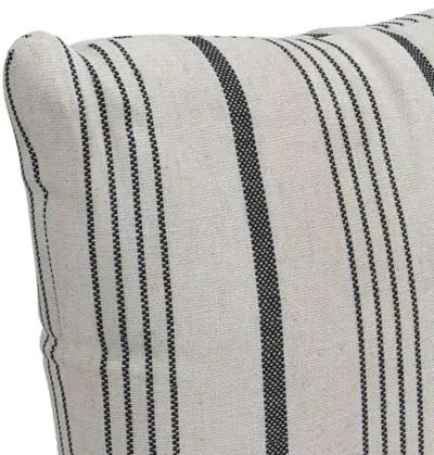 Alcot Stripe Pillow - Graphite