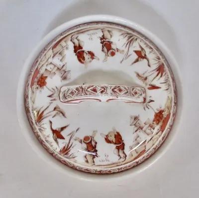 1878 Staffordshire English Covered Bowl - The Emporium Ltd.