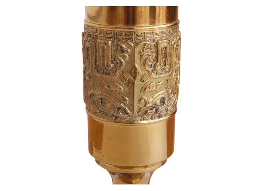 Traditional Brass Candlestick Table Lamp - Interesting Things