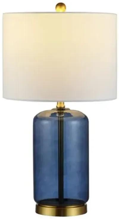 Bella Glass Table Lamp - Blue