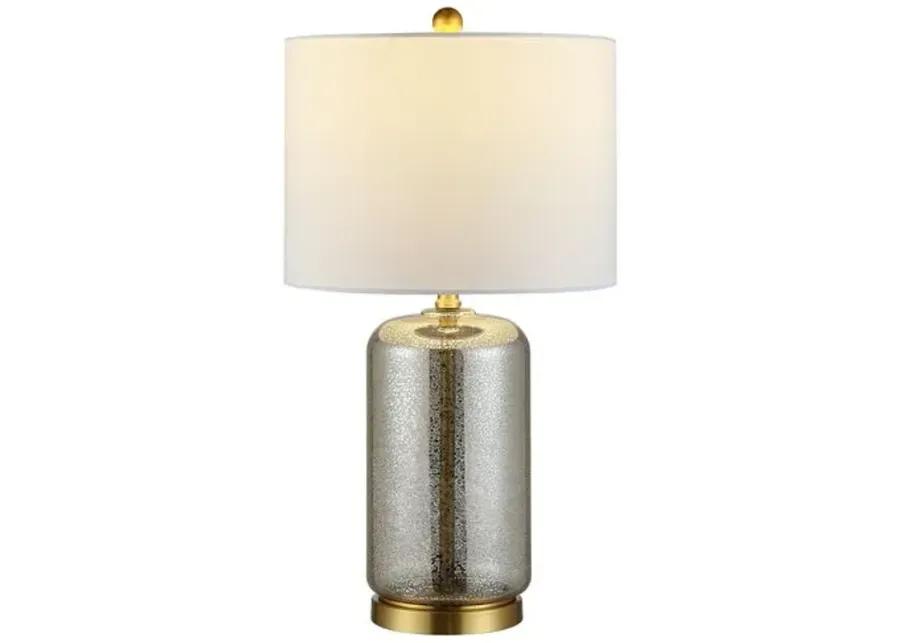 Bella Glass Table Lamp - Silver