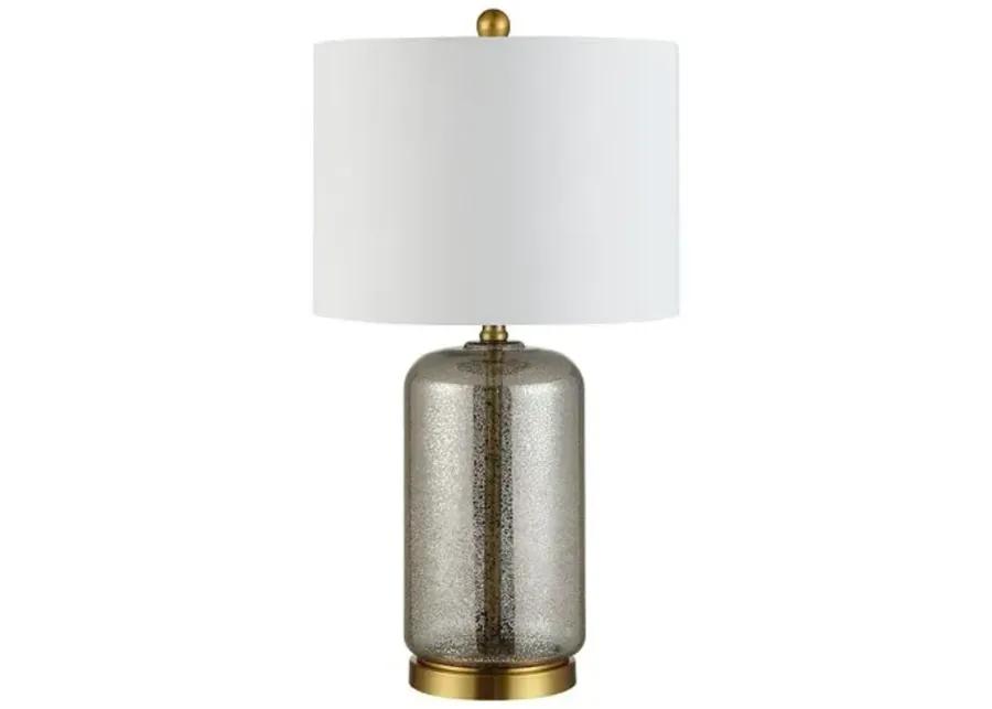 Bella Glass Table Lamp - Silver