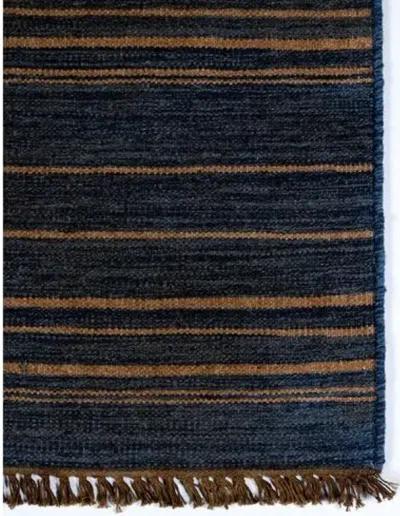 Duar Tofola Handwoven Rug - Indigo - Lemieux Et Cie - Blue - Blue