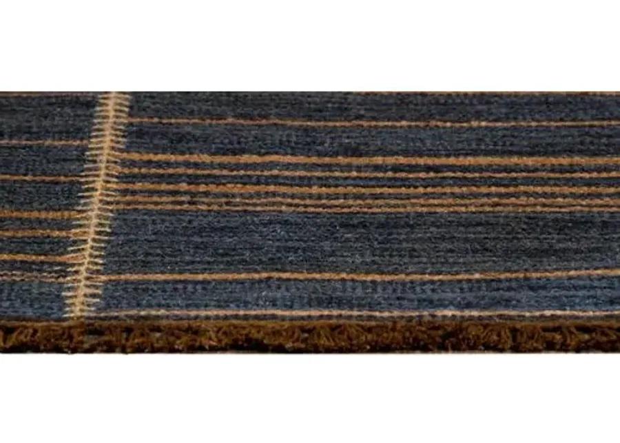 Duar Tofola Handwoven Rug - Indigo - Lemieux Et Cie - Blue - Blue