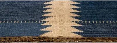 Duar Atar Handwoven Rug - Indigo - Lemieux Et Cie - Blue - Blue