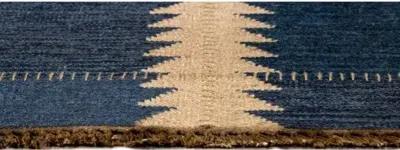 Duar Atar Handwoven Rug - Indigo - Lemieux Et Cie - Blue - Blue