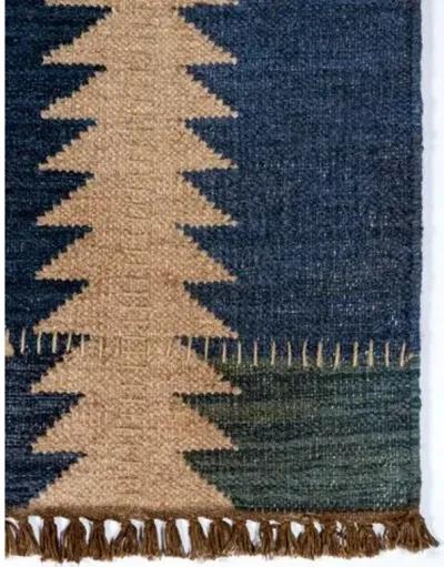 Duar Atar Handwoven Rug - Indigo - Lemieux Et Cie - Blue - Blue