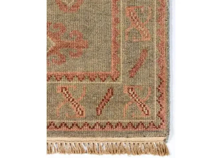 Kouang Batucar Hand-Knotted Rug - Sage - Lemieux Et Cie - Green - Green