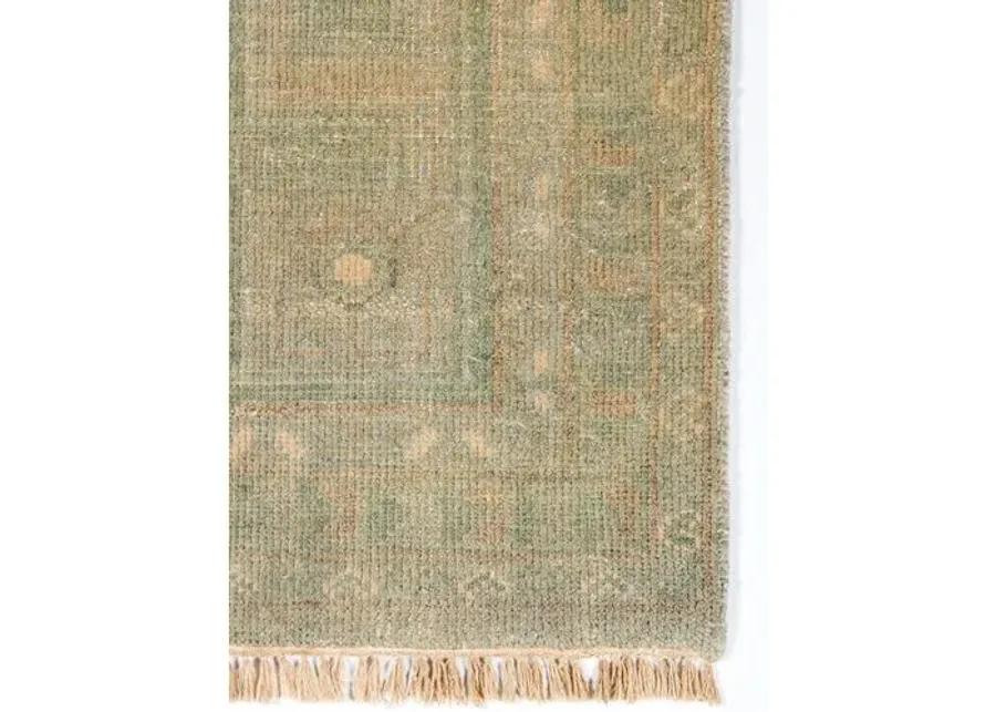 Kouang Baleko Hand-Knotted Rug - Sage - Lemieux Et Cie - Green - Green