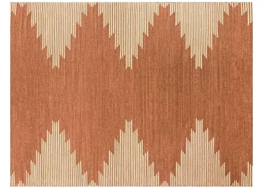 Metlili Missira Handwoven Rug - Terracotta - Lemieux Et Cie - Red - Red