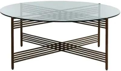 Tanner Coffee Table - Antique Brass - Gabby - Brown