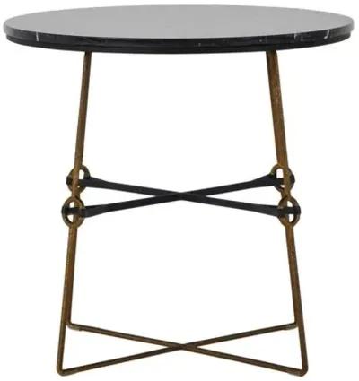 Stefan Side Table - Black Marble - Gabby