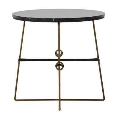 Stefan Side Table - Black Marble - Gabby