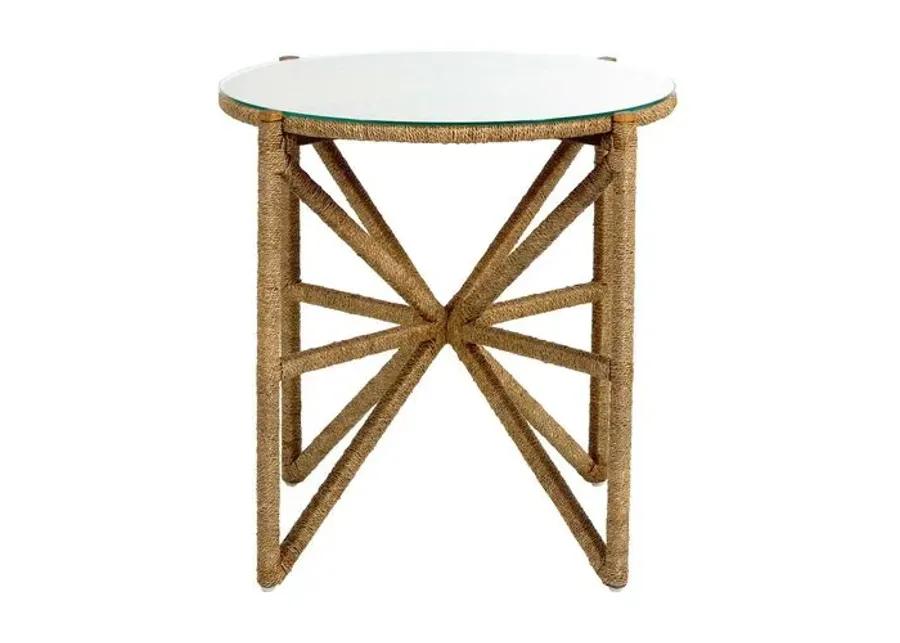 Nigel Side Table - Natural Seagrass - Gabby - Brown