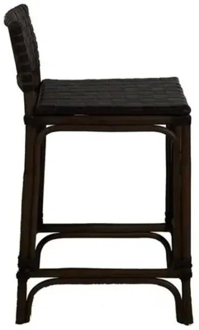 Dylan Counter Stool - Dark Brown Rattan - Gabby