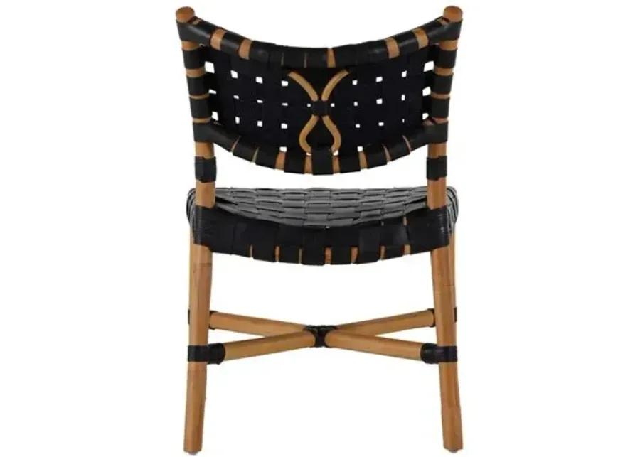 Morrison Rattan Side Chair - Natural/Black - Gabby