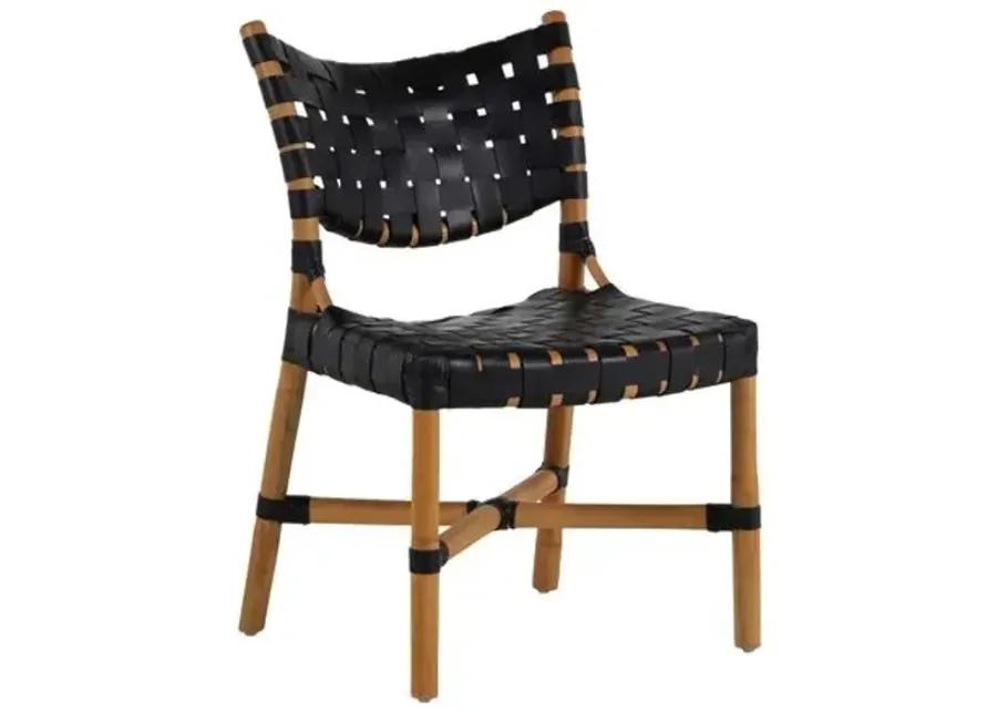 Morrison Rattan Side Chair - Natural/Black - Gabby