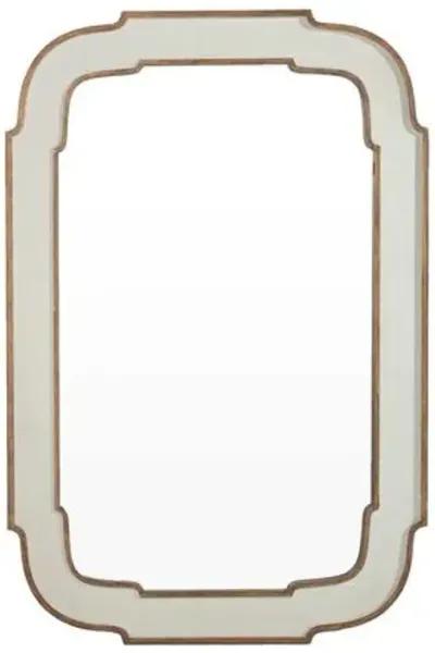 Joanie Wall Mirror - Antique White - Gabby