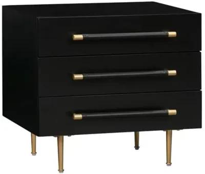 Aria Nightstand - Black/Gold