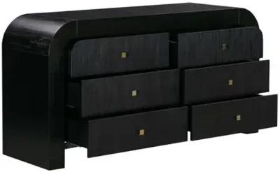 Savannah 6-Drawer Dresser - Black