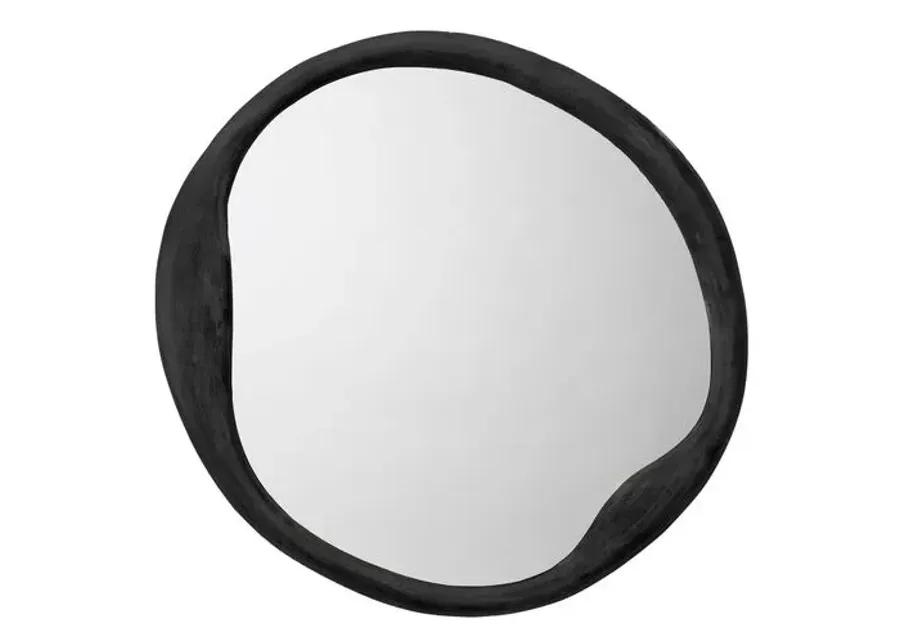 Organic Round Wall Mirror - Antique Iron - Jamie Young Co.