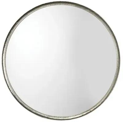 Refined 36" Round Wall Mirror - Silver Leaf - Jamie Young Co.