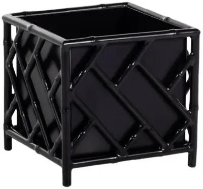 Kit Chippendale Large Outdoor Planter - Black - 21"w x 21"d x 26.5"h