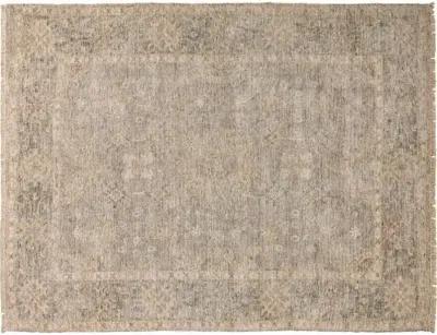 Renée Medallion Handwoven Rug - Gray - Gray