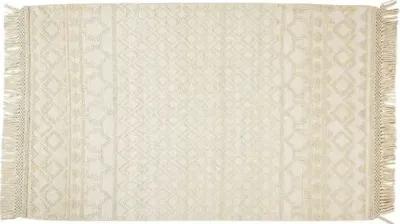 Lauren Geometric Handwoven Rug - Ivory - Ivory