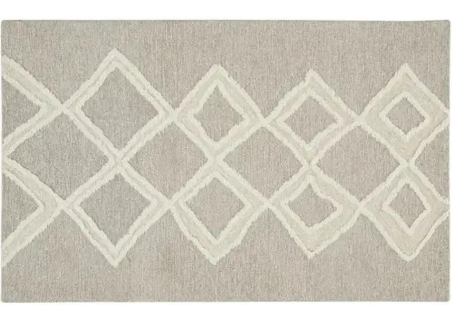 Emmalee Geometric Hand-Tufted Rug - Brown - Brown