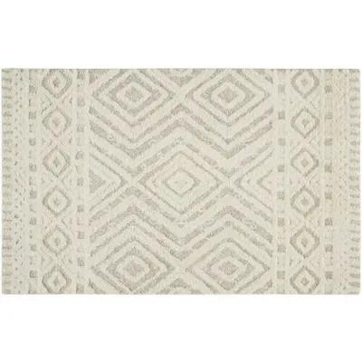 Emmalee Geometric Hand-Tufted Rug - Beige - Beige