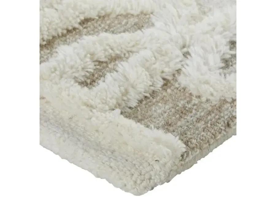 Emmalee Geometric Hand-Tufted Rug - Ivory - Ivory