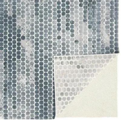 Hadley Abstract Rug - Blue/Silver - Blue