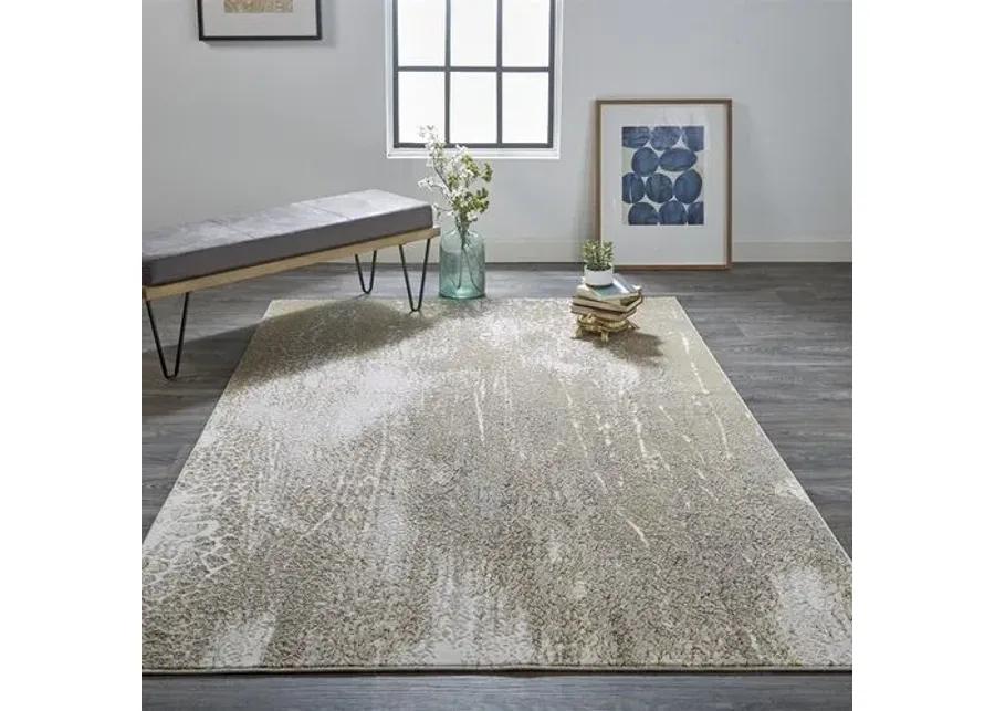 Jessa Distressed Rug - Ivory/Gold - Gold