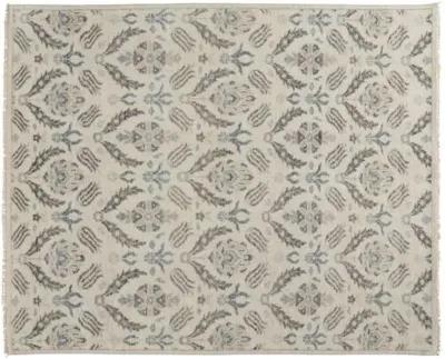 Jean Ornamental Hand-Knotted Rug - Beige - Beige