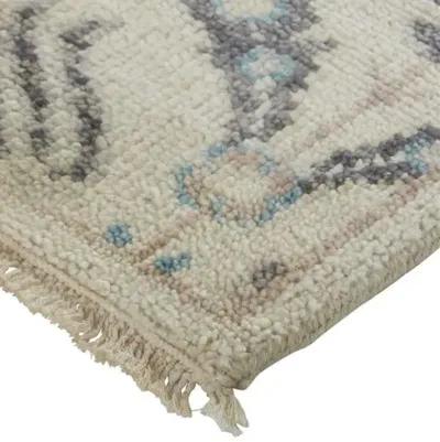 Jean Ornamental Hand-Knotted Rug - Beige - Beige