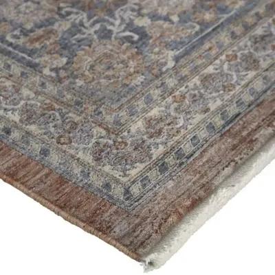 Dorothea Ornamental Rug - Rust/Blue - Red - Red