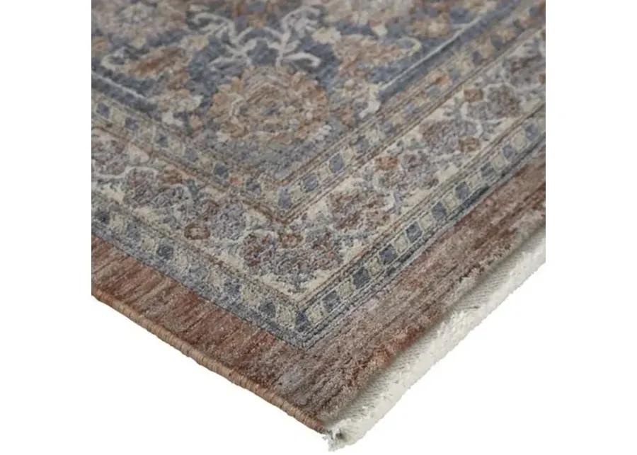 Dorothea Ornamental Rug - Rust/Blue - Red - Red