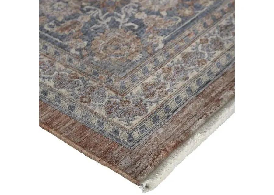 Dorothea Ornamental Rug - Rust/Blue - Red - Red