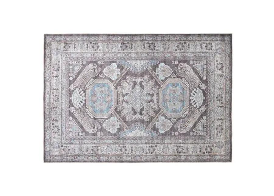 Parker Medallion Rug - Grey - Gray - Gray