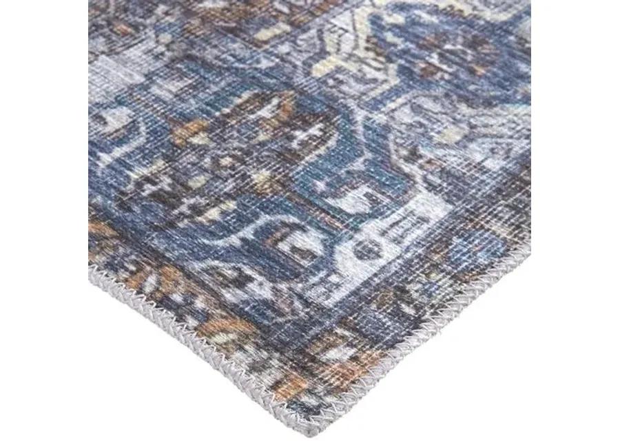 Parker Medallion Rug - Blue - Blue