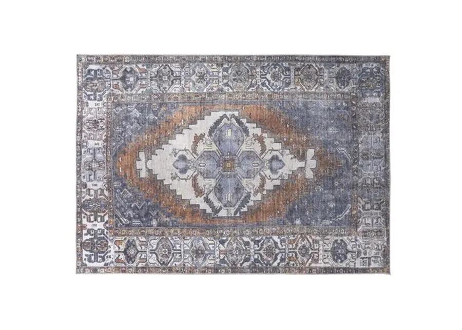 Parker Medallion Rug - Blue - Blue