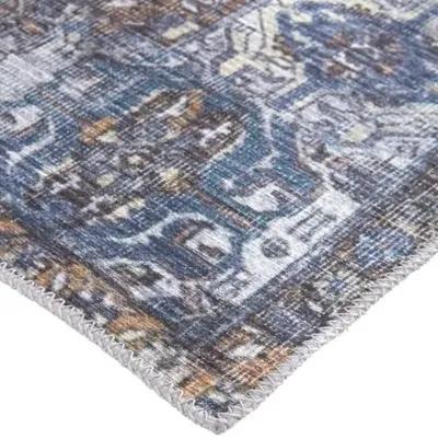 Parker Medallion Rug - Blue - Blue