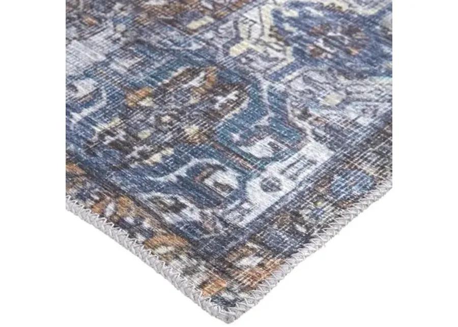 Parker Medallion Rug - Blue - Blue