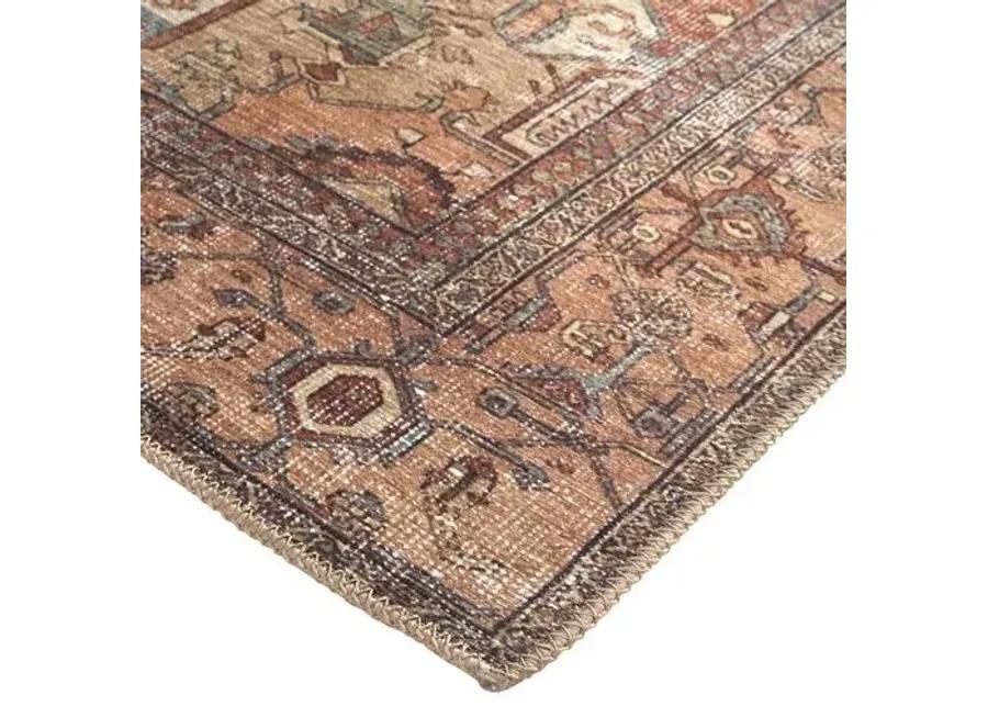 Parker Medallion Rug - Brown/Rust - Brown